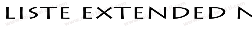 Liste Extended Normal字体转换